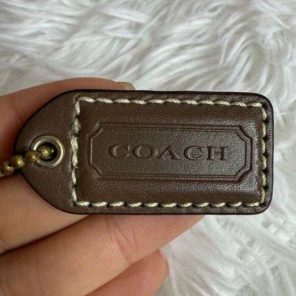 1.5" COACH  Fob Bag Charm Hang tag Hangtag - Picture 1 of 2